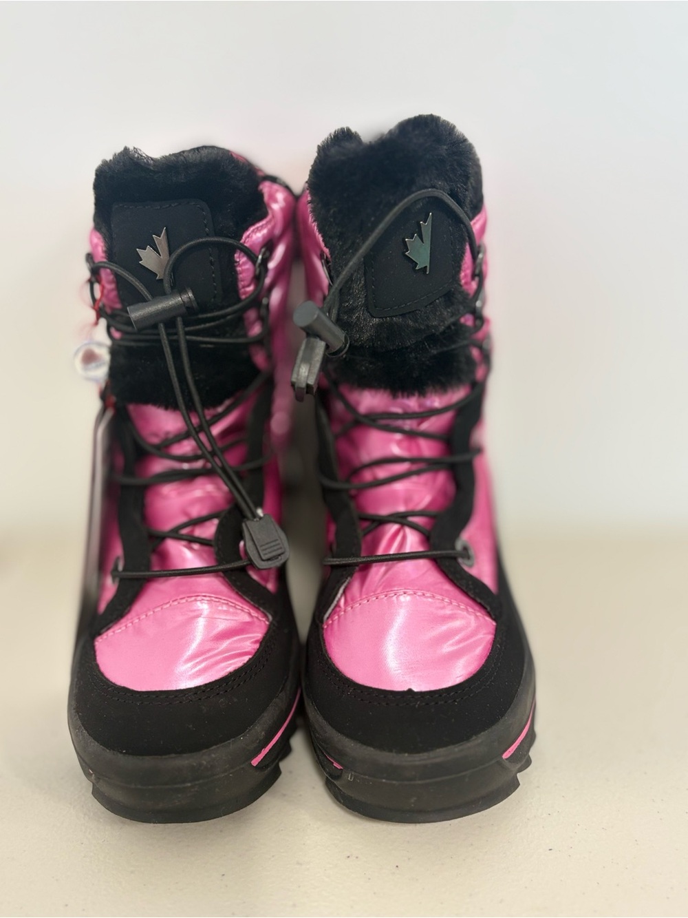 Pajar Girls Pink and Black Insulated Winter Boots